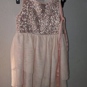 5T Girls Sequined tulle dress HandM